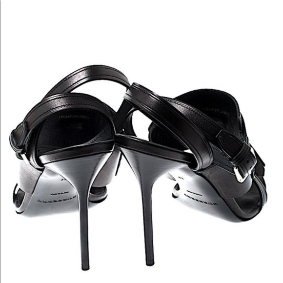 Burberry Black w/ Tag leather tassel strap sandals size EU 37.5 (Approx U.S 7.5) - Picture 4 of 5